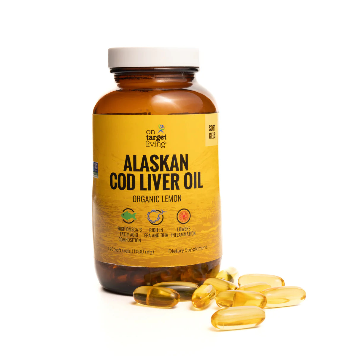 Cod Liver Oil Organic Lemon Flavor 16.67 oz